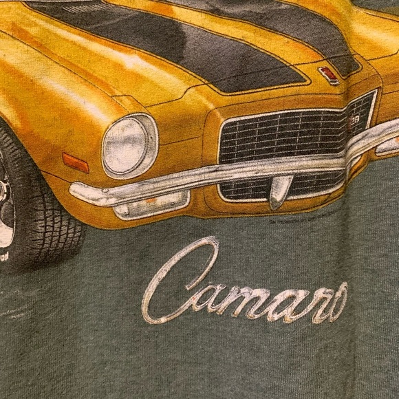 ❤️Gildan Camaro Men's 2XL Camaro Logo Green Short Sleeve T-Shirt - Picture 10 of 13